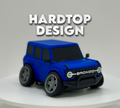 Tooned 4-Door Off-Road SUV 3D Printed Model | Modern Retro 4x4 Truck Style | Soft & Hard Top Options | Adventure Desk Decor