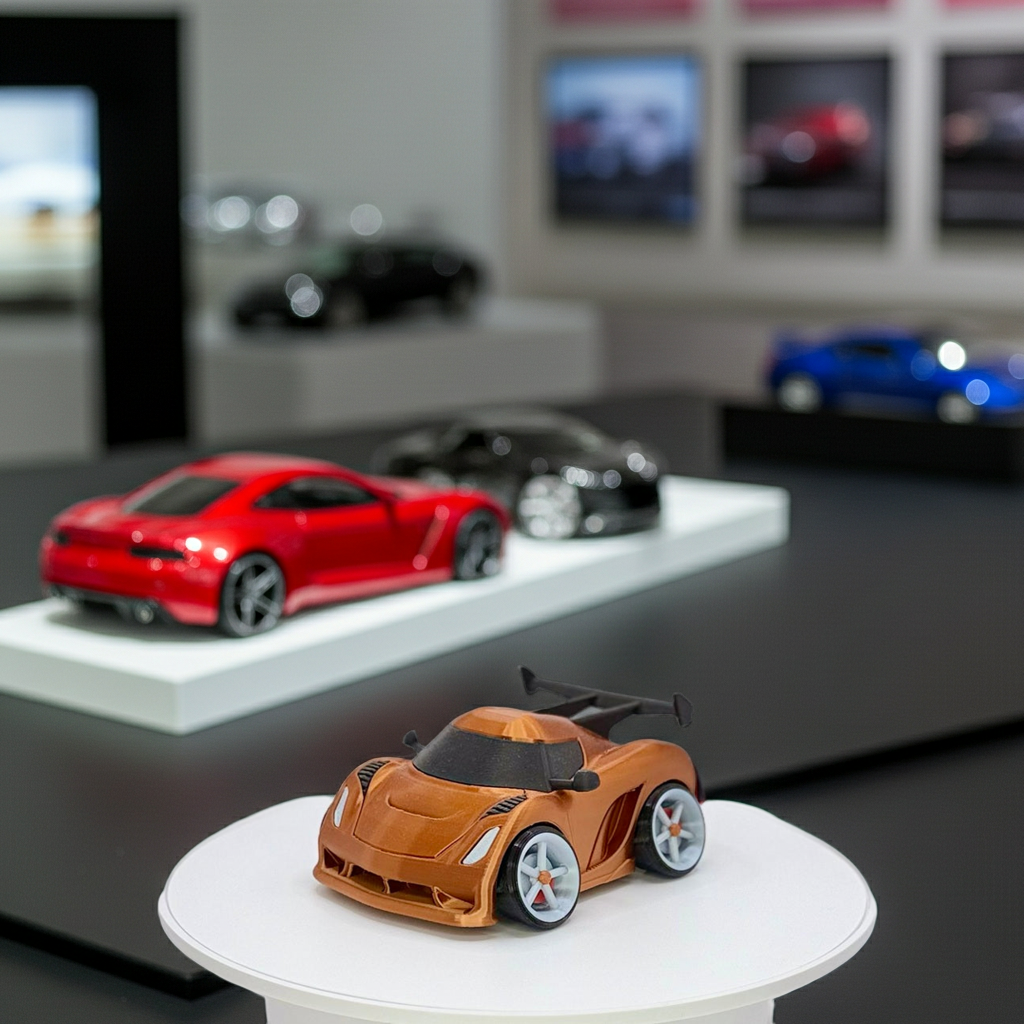 3D Printed Hypercar Model | Exotic Supercar | Wide Stance Performance Car | Desk Display Collectible