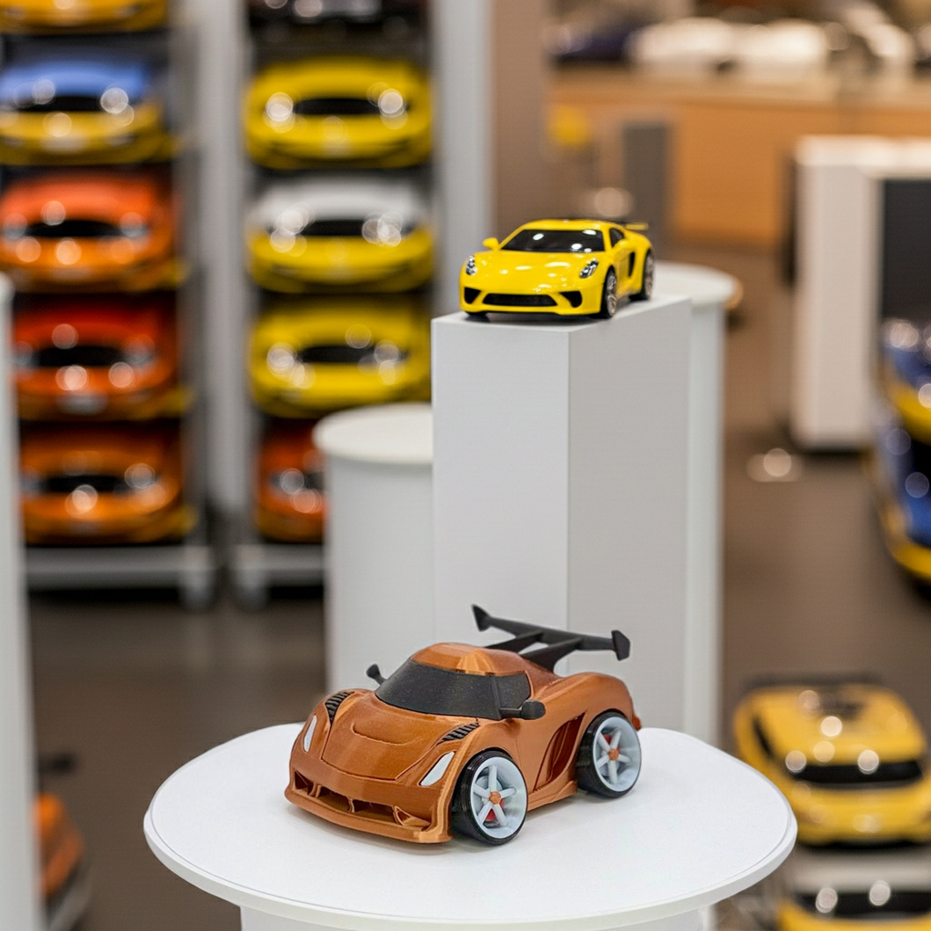 3D Printed Hypercar Model | Exotic Supercar | Wide Stance Performance Car | Desk Display Collectible