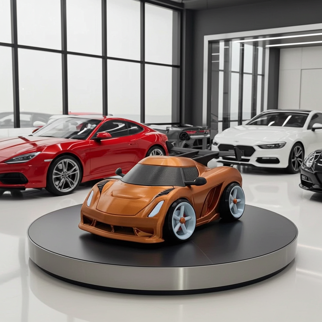 3D Printed Hypercar Model | Exotic Supercar | Wide Stance Performance Car | Desk Display Collectible