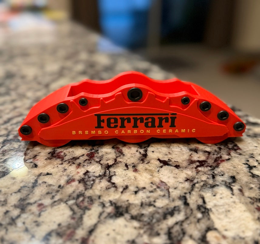 3D Printed Performance Brake Style Business Card Holder | Motorsport Desk Organizer | Racing Caliper Design | Office Display (Select Style)