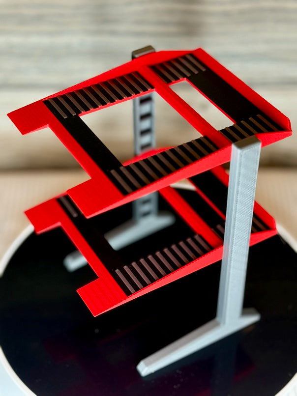 3D-Printed 2-Post Garage Lift for Tooned Cars (Choose Size)
