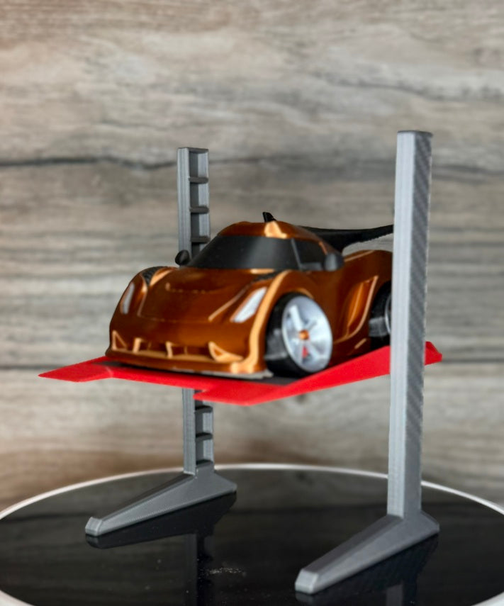 3D-Printed 2-Post Garage Lift for Tooned Cars (Choose Size)