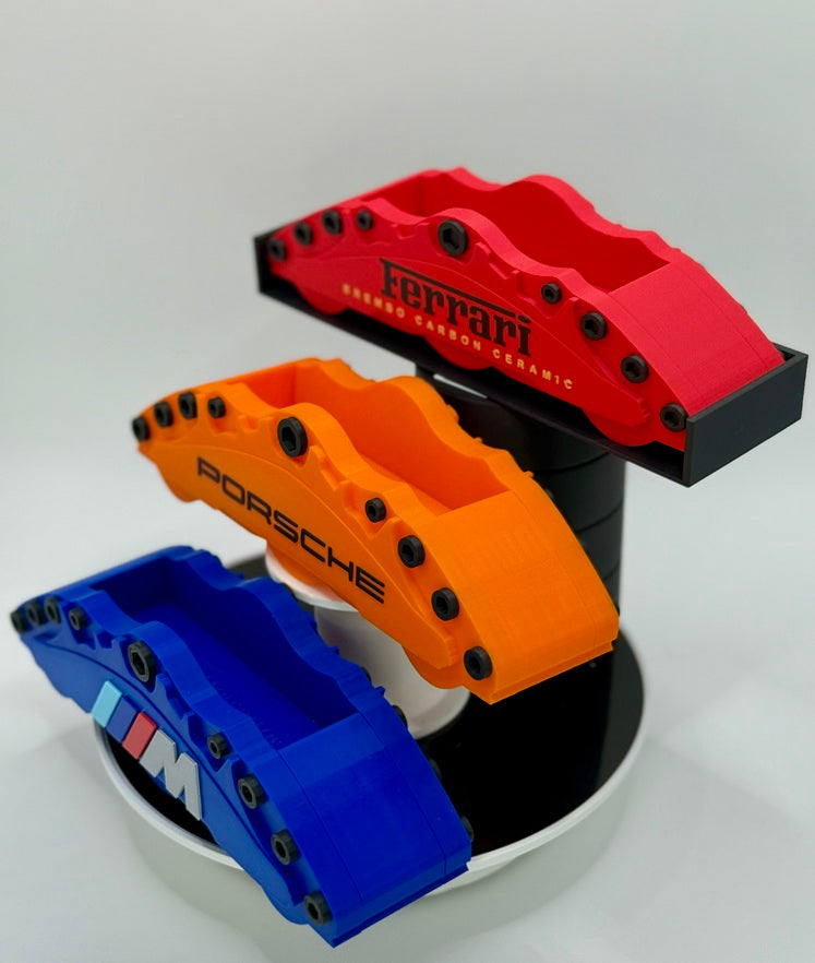 3D Printed Performance Brake Style Business Card Holder | Motorsport Desk Organizer | Racing Caliper Design | Office Display (Select Style)