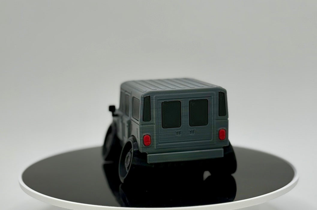 Tooned Heavy Duty Off-Road SUV Model | Boxy Military Style 4x4 Truck | Rugged Wide Stance Desk Decor | 3D Printed Collectible