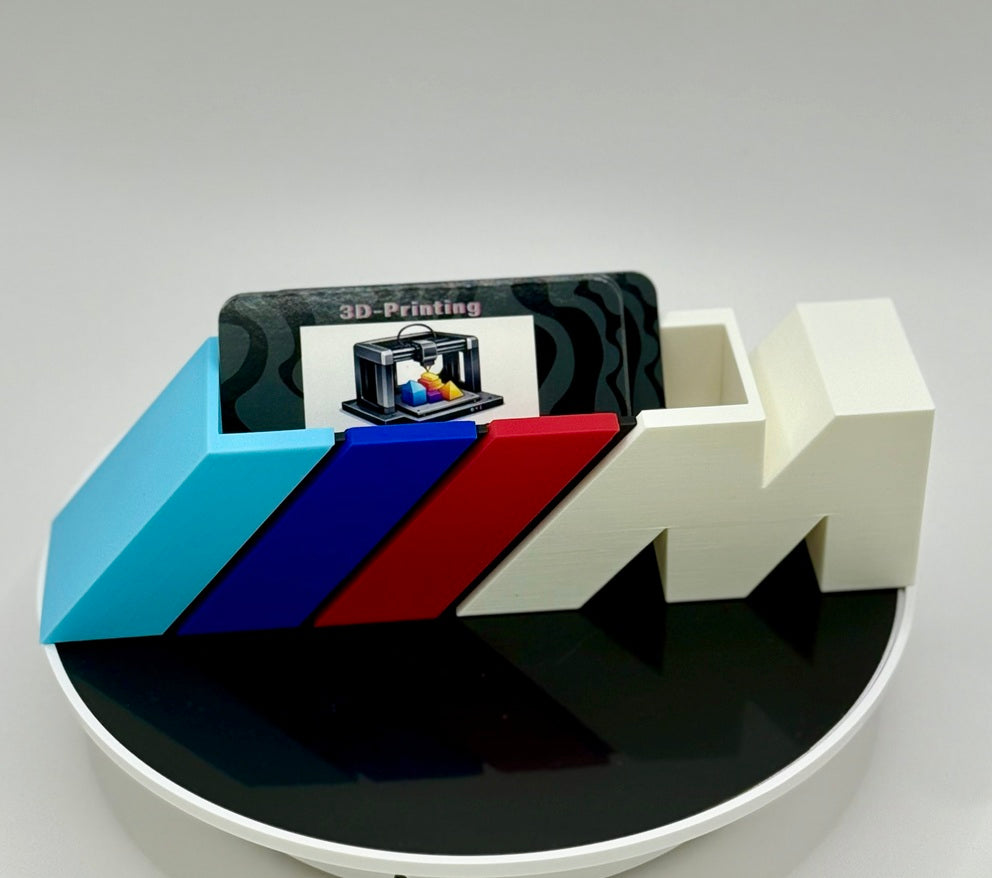 Motorsport Inspired NFC Business Card Holder 3D Print | Smart Tap Display Stand | Racing Style Desk Organizer