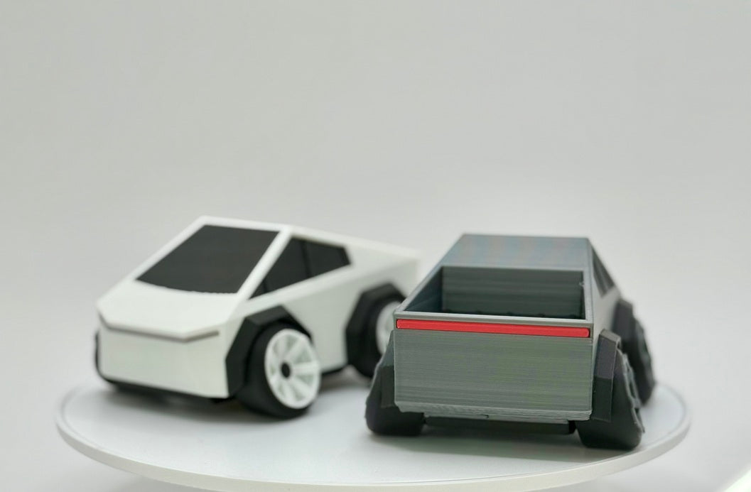 3D Printed Futuristic Electric Pickup Truck Model | Wide Stance Truck | Sci-Fi Style Desk Display | Modern Vehicle Decor