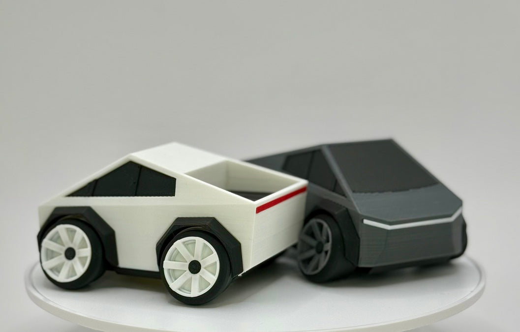 3D Printed Futuristic Electric Pickup Truck Model | Wide Stance Truck | Sci-Fi Style Desk Display | Modern Vehicle Decor
