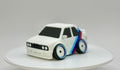 Tooned Classic 80s Sport Sedan 3D Printed Model | Wide Stance Retro Car | Motorsport Style Desk Decor | Collector Display