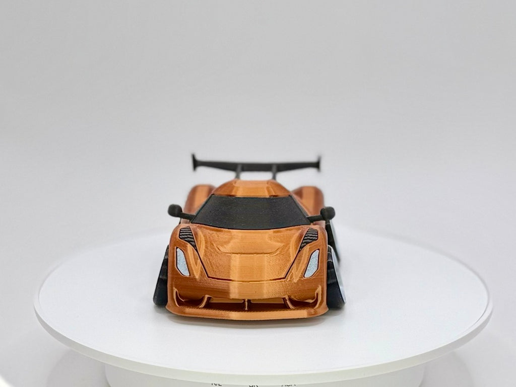 3D Printed Hypercar Model | Exotic Supercar | Wide Stance Performance Car | Desk Display Collectible