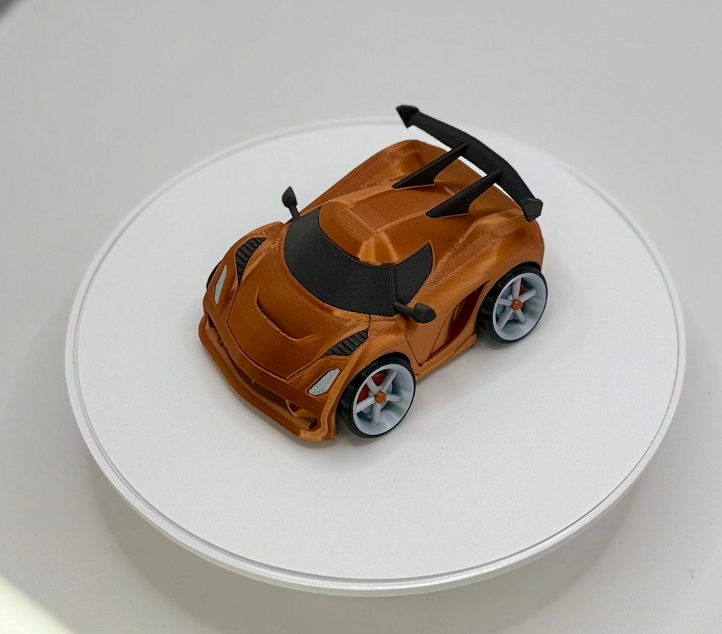 3D Printed Hypercar Model | Exotic Supercar | Wide Stance Performance Car | Desk Display Collectible