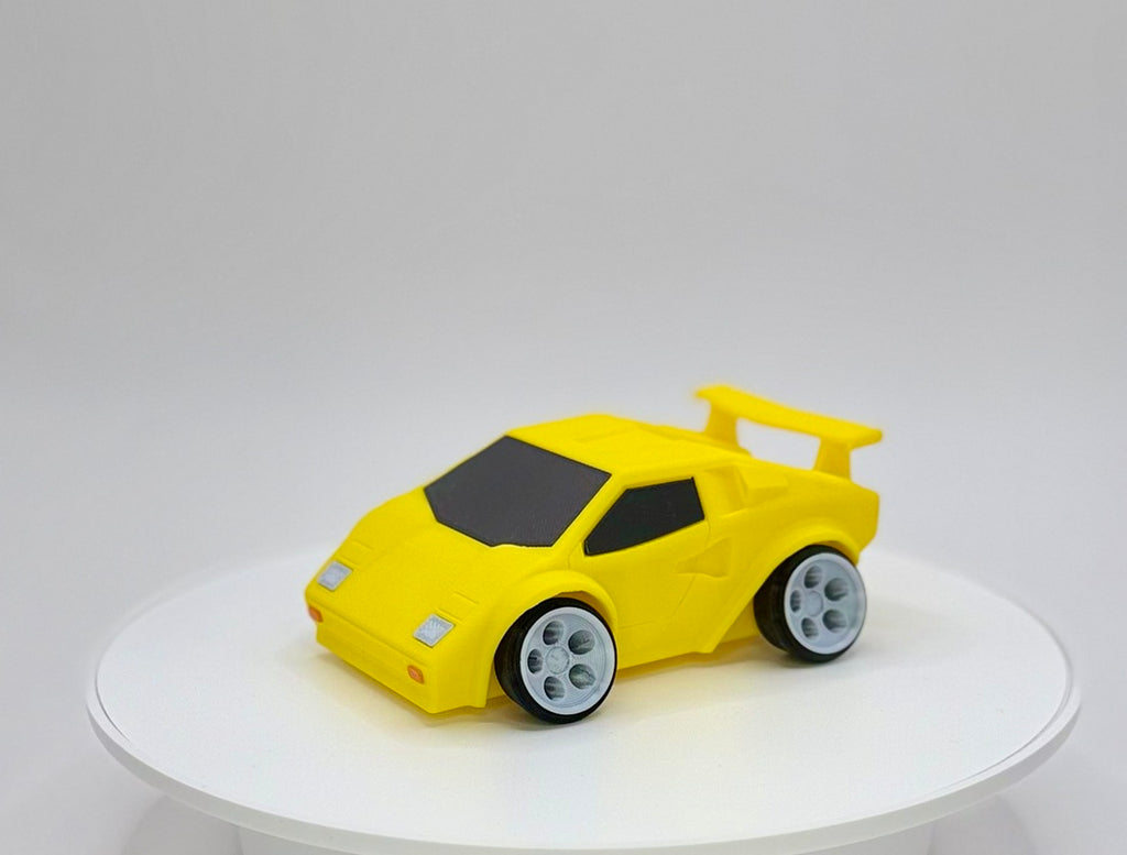 3D Printed Retro Supercar Model | 80s Exotic Car Style | HighPerformance Car | Desk Display Collectible