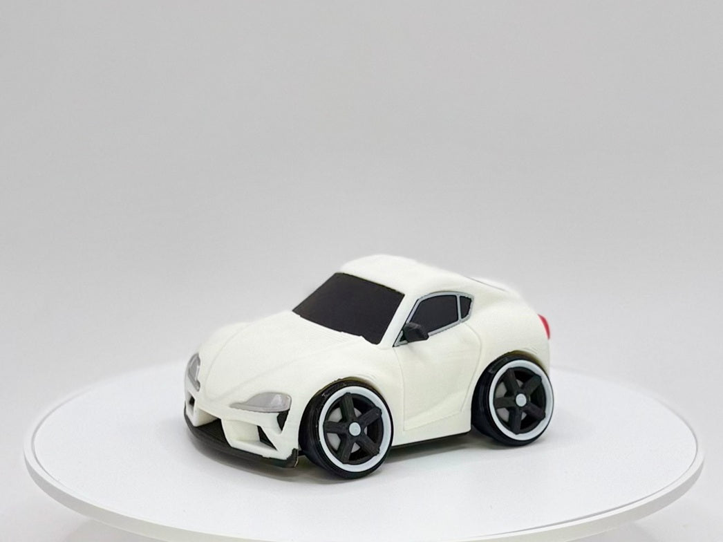 Tooned JDM Modern Sports Coupe 3D Printed Model | Wide Stance Street Car | Turbo Style Performance Car | Desk Display Collectible