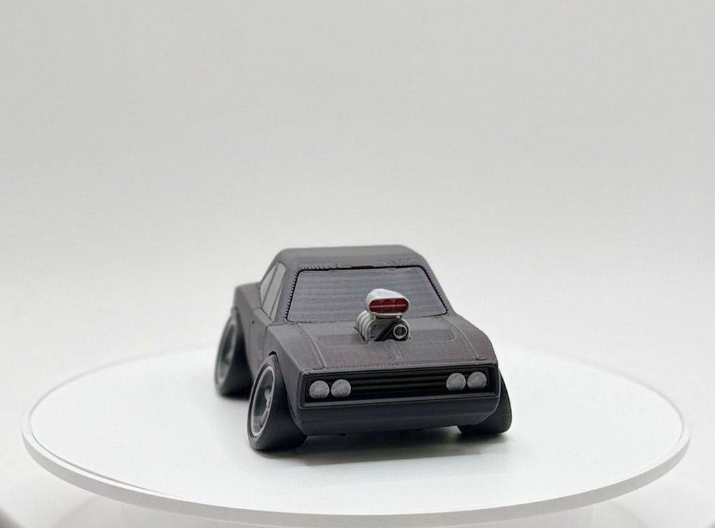 1970 Classic Muscle Car 3D Printed Model | Supercharged Street Beast | American V8 Wide Stance Car | Desk Display Collectible