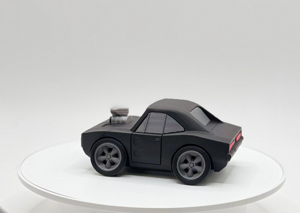 1970 Classic Muscle Car 3D Printed Model | Supercharged Street Beast | American V8 Wide Stance Car | Desk Display Collectible