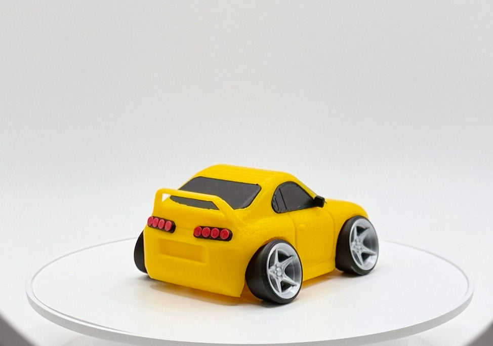 Tooned 90s JDM Sports Coupe 3D Printed Model | Turbo Street Car Wide Stance | Tuner Style Desk Display | Collector Decor