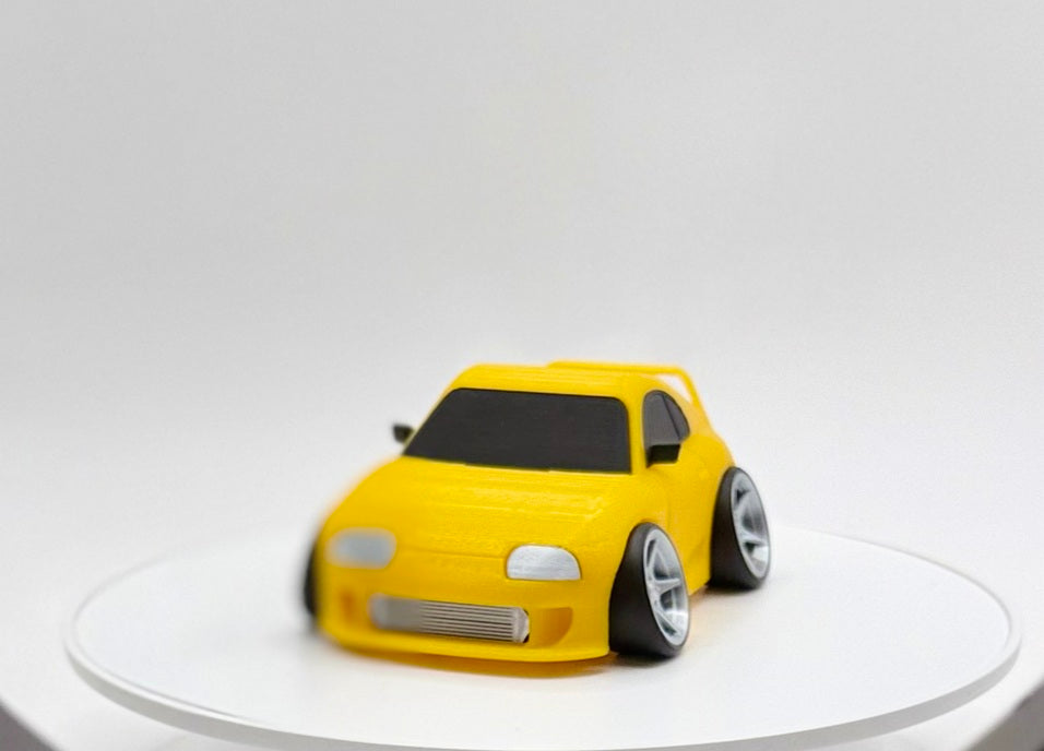 Tooned 90s JDM Sports Coupe 3D Printed Model | Turbo Street Car Wide Stance | Tuner Style Desk Display | Collector Decor