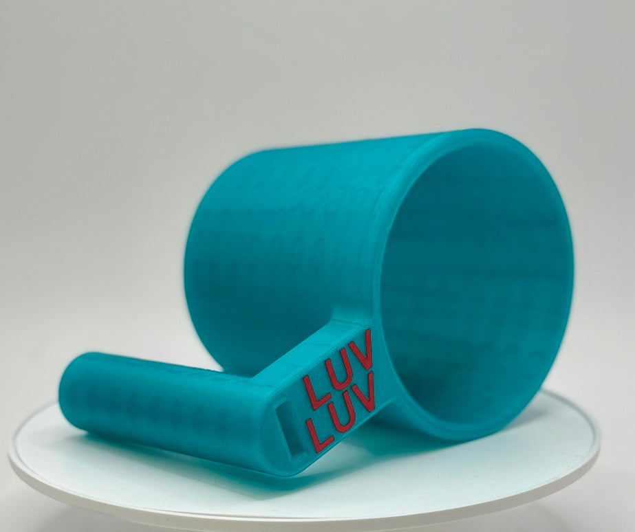 3D-Printed Ice Cream Cup Holder w/Spoon Holder