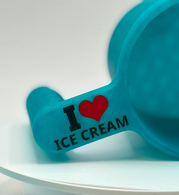 3D-Printed Ice Cream Cup Holder w/Spoon Holder