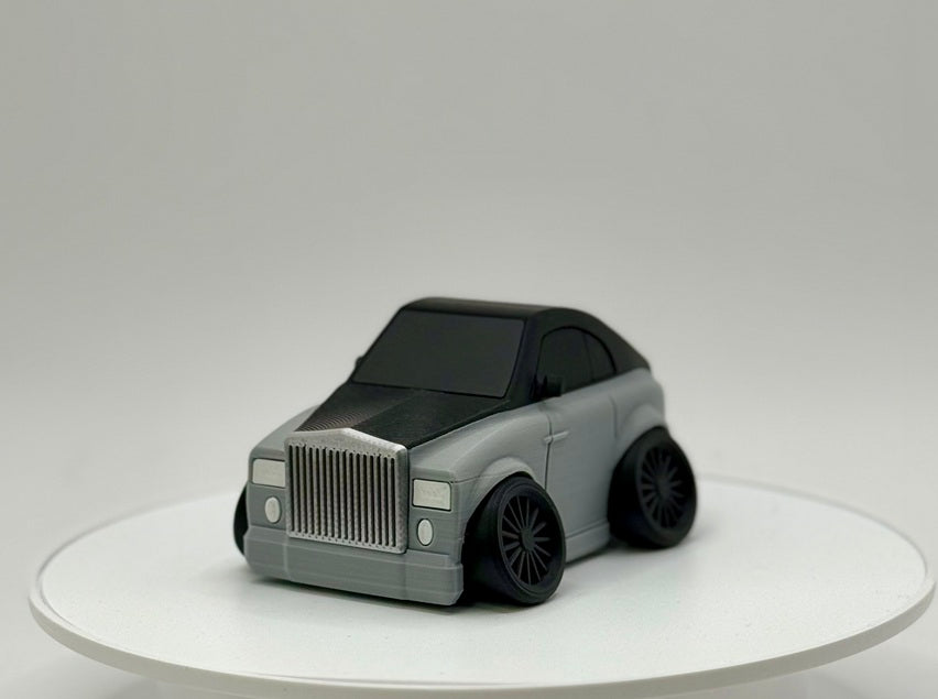 3D Printed Luxury Tooned Sedan Model | Retro Inspired Widebody Executive Car Collectible | Custom Two Tone or Single Color Display Decor