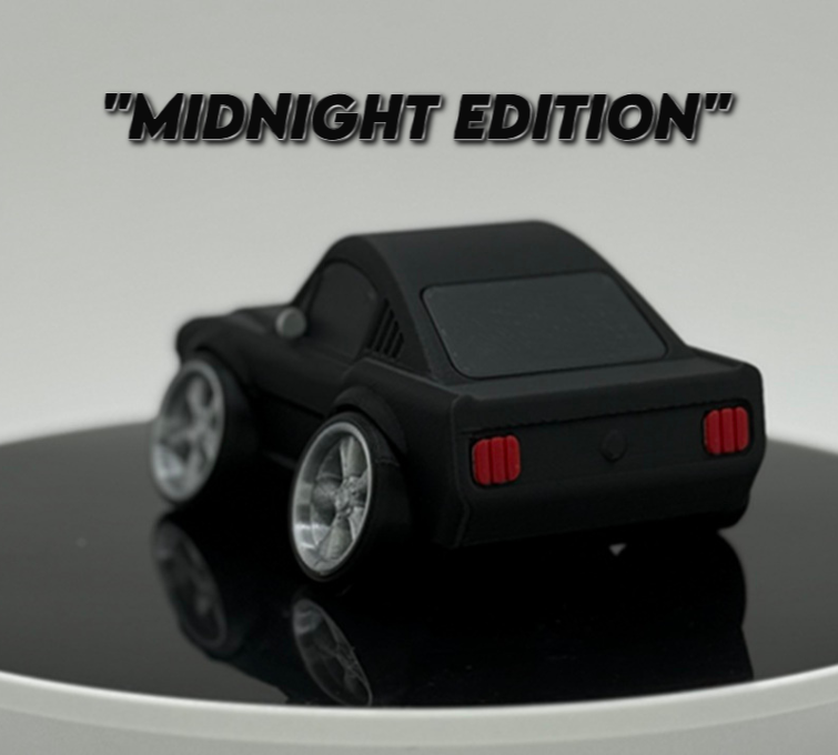 Tooned Classic Fastback Muscle Car 3D Printed Model | Wide Stance Retro Coupe | Cartoon Car Desk Decor | Collector Display