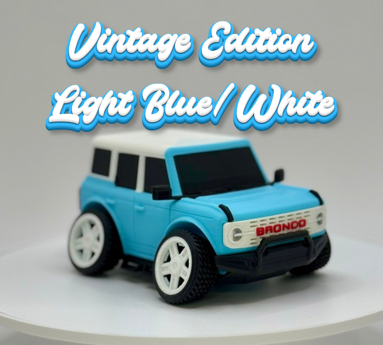Tooned 4-Door Off-Road SUV 3D Printed Model | Modern Retro 4x4 Truck Style | Soft & Hard Top Options | Adventure Desk Decor