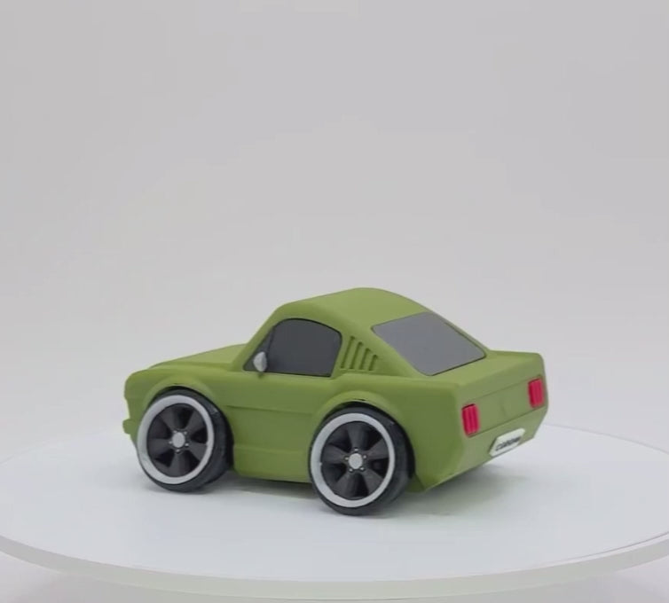 Tooned Classic Fastback Muscle Car 3D Printed Model | Wide Stance Retro Coupe | Cartoon Car Desk Decor | Collector Display