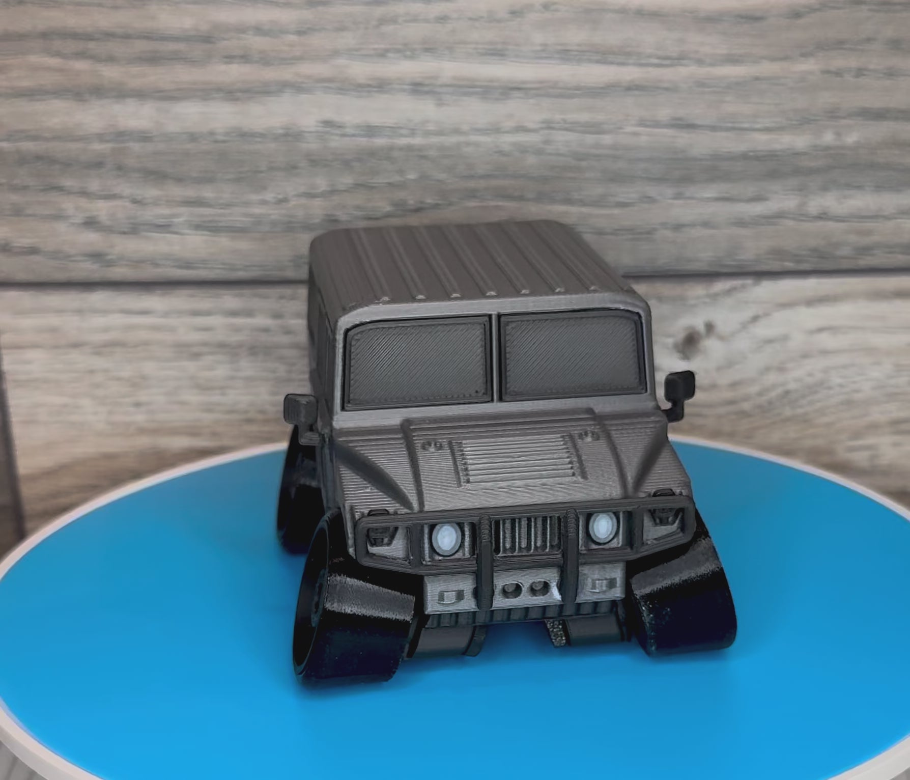 Tooned Heavy Duty Off-Road SUV Model | Boxy Military Style 4x4 Truck | Rugged Wide Stance Desk Decor | 3D Printed Collectible